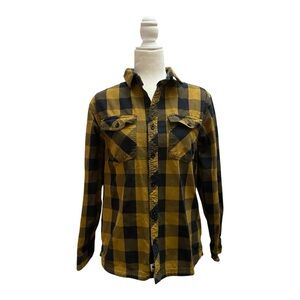 Rab Mens Boundary Flannel Checked Shirt Size US Medium Outdoor Hiking Cotton
